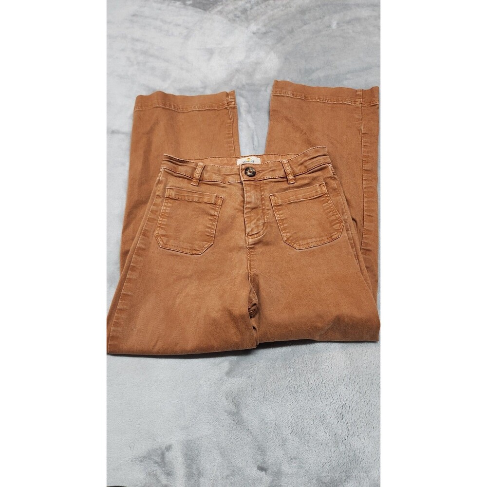Marine Layer Women's Size 2 Toasted Coconut Bridget Corduroy Flare Pants